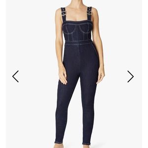 We Wore What Denim Corset Overall